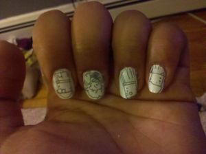 comic strip nails