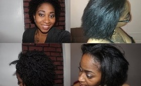 Natural Hair Saga: Super Quick Straighten  & Faux bob style