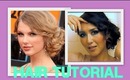 ★ FORMAL UPDO TAYLOR SWIFT HAIR: SIDE BUN CHIGNON HAIRSTYLE, HOMECOMING, for MEDIUM LONG HAIR