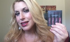 NEW- Huda Beauty Liquid Matte Minis & New Shade | Lip Swatches