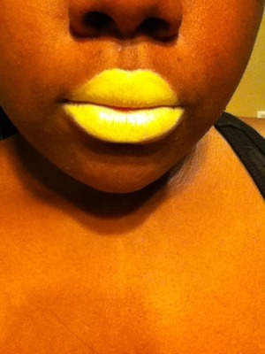 Bright yellow lips. Yay or Nay?