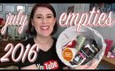 JULY 2016 EMPTIES | Empties/Products I've Used Up #37