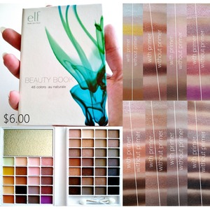 48 shadows, $6.00, special Spring edition
READ MORE: http://www.beautybykrystal.com/2013/04/elf-48-piece-beauty-book-au-naturale.html