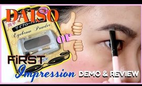 DAISO EYEBROW POWDER FIRST IMPRESSION REVIEW (PHILIPPINES)