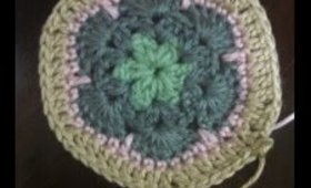 African Flower Hexagon Crochet