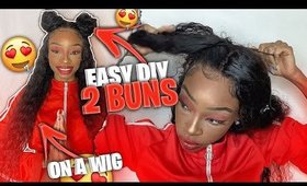 EASY DIY: TWO BUNS USING ONLY A WIG!!