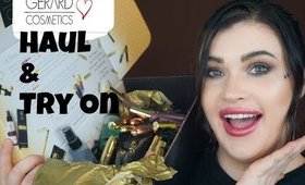 Gerard Cosmetics Haul and Try On with Cotton Tolly