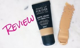 Makeup for Ever Matte Velvet Foundation Review