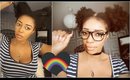How To | Two FAUX Afro Puffs on Short/meduim Natural Hair