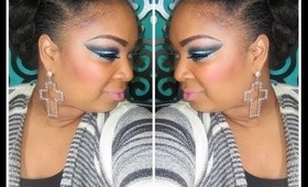 MAKE UP TUTORIAL  | Teal My Thunder Feat Glama Girl Cosmetics