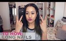 How to Deal/Live with Long Nail Extensions | Siana