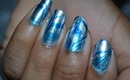 Blue and Silver Water Marble
