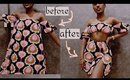 DIY AFRICAN 2 PIECE - from baggy dress to a cute 2 piece set
