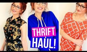 THRIFT HAUL & TRY ON! Bright fashion + PRINTS! Second Hand Clothing Haul | Jess Bunty