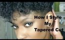 How I Style My Tapered Cut
