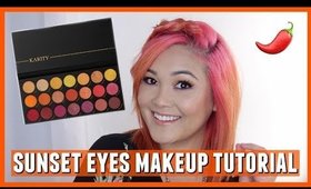 Sunset Eyes Makeup Tutorial ft. Karity Picante Palette