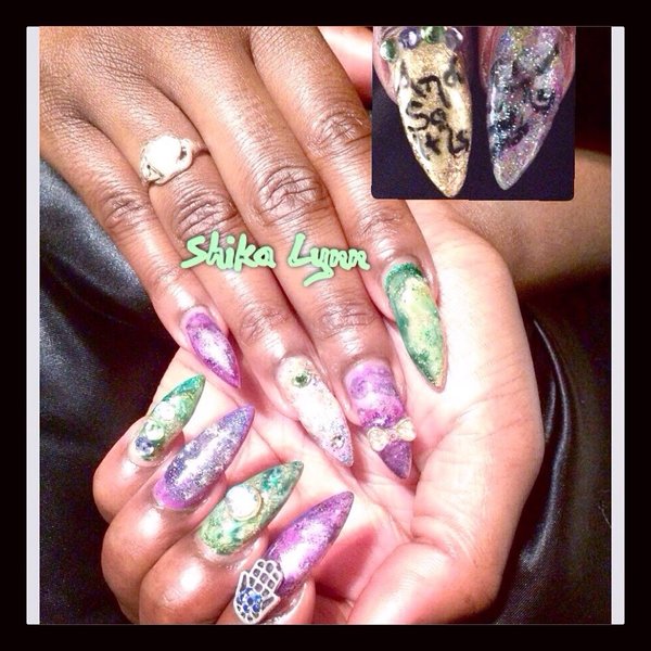 gemini birthday nails gemini birthday nails