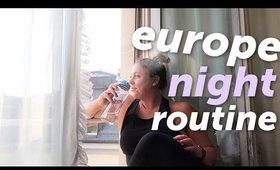 My night routine: Living in a hotel in Europe