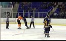 Mark Thomas hockey 'fight' at charity game