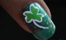 St Patricks Nails! St patricks nail art tutorial-easy nail art designs for beginners- short nails