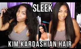 How to: Kim Kardashian West Sleek Hair Tutorial