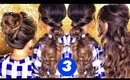3 LAZY Cozy HAIR Styles ★ Easy Holiday Hairstyles with Curls