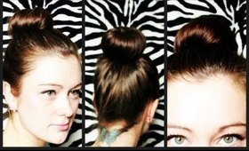 How To: 3 Buns | 1 Minute Each | Normal Bun | Sock Bun | Donut Bun ♥