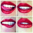 Classy diamond red lips