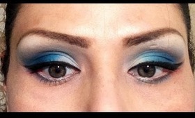 REQUESTED: L.A. DODGERS EYESHADOW LOOK
