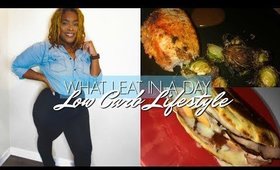 WHAT I EAT IN A DAY | LOW CARB LIFESTYLE | STUFFED PORK CHOPS AND ROASTED BRUSSEL SPROUTS