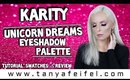 Karity Unicorn Dreams Eyeshadow Palette | Tutorial, Swatches, & Review | Tanya Feifel-Rhodes