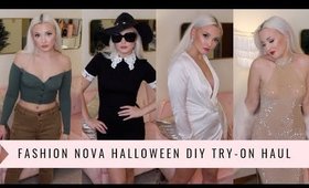 TRY-ON HAUL | FASHION NOVA Easy DIY Celebrity Halloween Costumes