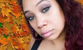 Purple, Gold & a Pop of Teal using Inglot, Urban Decay and Lorac: My Thanksgiving FOTD