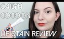 Cailyn Cocoon Lip Stain Demo & Review (Peel Off Lip Stain) | OliviaMakeupChannel