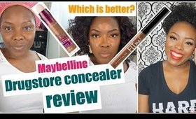 Maybelline Age rewind vs FitMe concealer │review