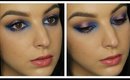Blue, Purple & Peach Spotlight Eyes Makeup Tutorial ♥