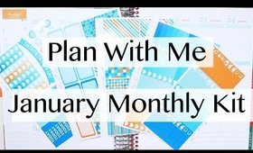 January Mock Plan With Me | Monthly Colors