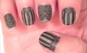 Manicure Monday: Gothic Lace Nails and BornPrettyStore Review