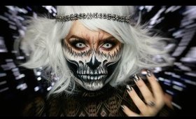 💀💀💀 Halloween Skull Makeup || Zmalowana 💀💀💀