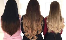 Ombre Clip In Hair Extensions ~ Foxy Locks Ombre Shades