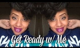 Get Ready With Me: Purple Lips & Hoodies