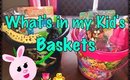 What's In My Kid's Easter Baskets 2017