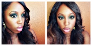 Hunter green smokey eye ,using the new Maybelline color tattoo in "Ready ,Set, Green"!