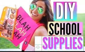 DIY School Supplies + DIY Backpack & GIVEAWAY! Back To School 2015!
