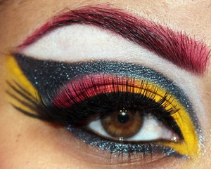 Inspired by the Marvel Comics character Hellcat!

http://makeupbysiryn.com/2012/05/21/hellcatpatsy-walker-inspired-look/