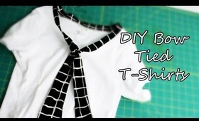 DIY: Bow Tied T-Shirts