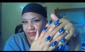 #Nails hair full set nails at home