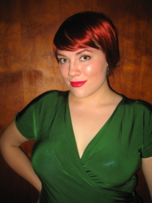 Channeling Joan from "Mad Men" (wig)