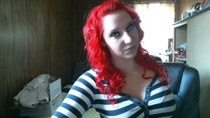back when i had red hair. 