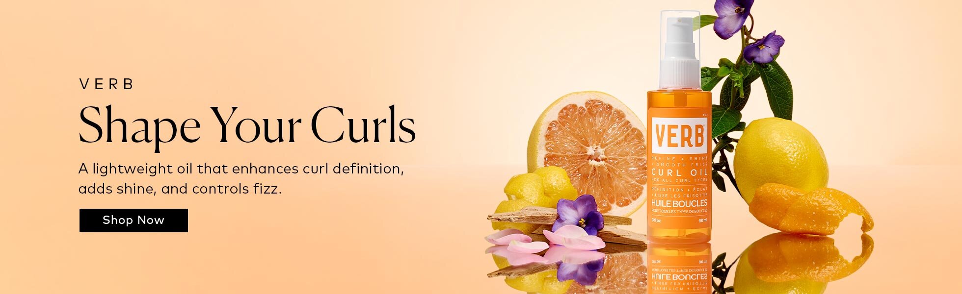 A silicone-free oil enhances curl definition, adds shine, and controls frizz—for all curl types and textures. Shop the Verb Curl Oil at Beautylish.com
